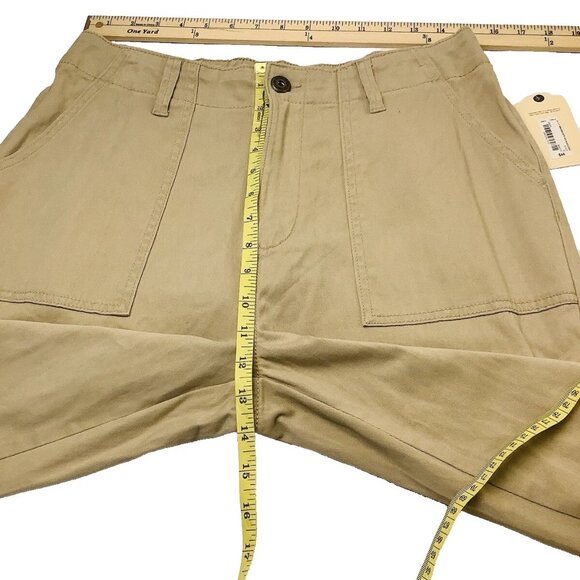 NWT St Johns Bay Chino Straight Pants Womens 12 Beige Khaki High-Rise - Picture 7 of 10